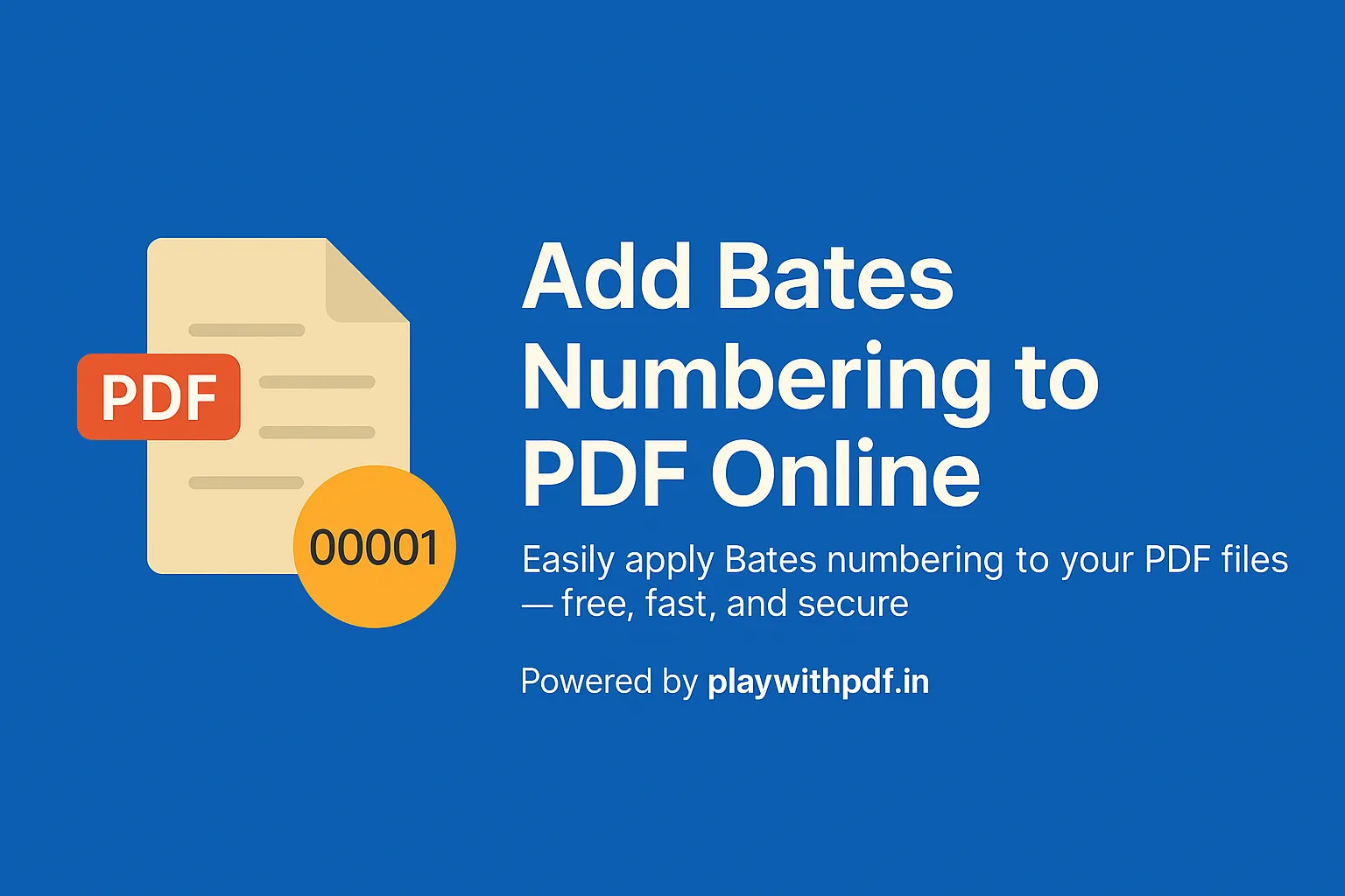 Add Bates Numbering to Legal PDFs for Free